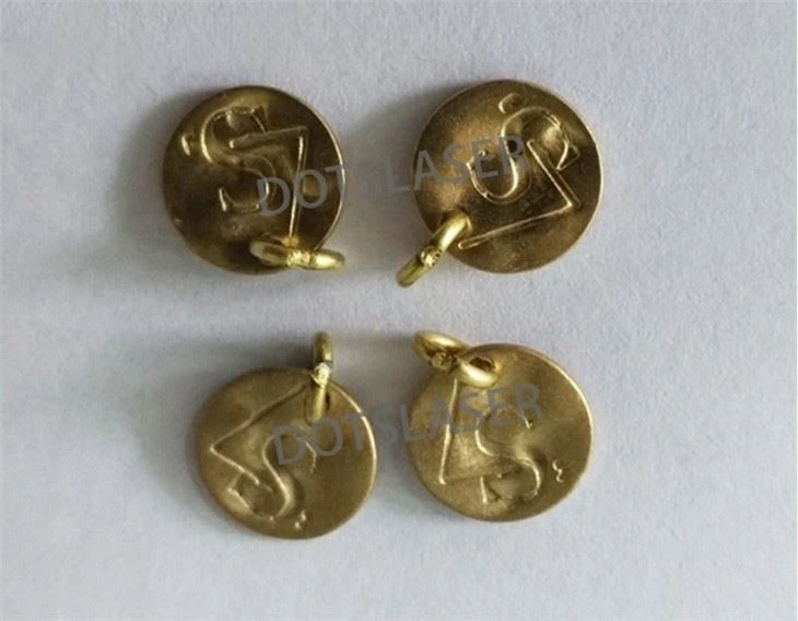 Brass jewelry laser spot welding