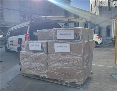 Доставка на портативном лазерном станке
