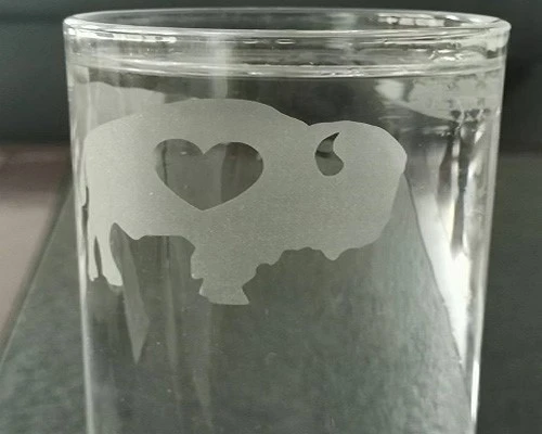 UV laser engraving glass