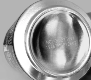 Marking for soda cans